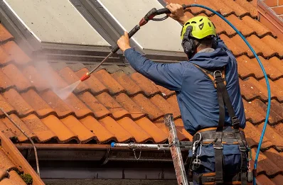 Démoussage et hydrofuge de toiture à Gabrias